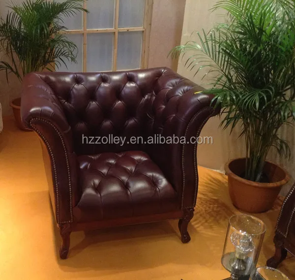 Wholesale Hot Sale Used Leather Sofa Victorian Furniture Hotel