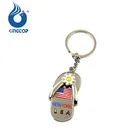 Flip Flops New York Souvenirs Metal Keychain