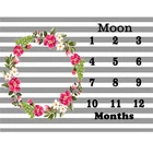 Amazon Hot Sale Newborn Photo Prop Soft Girls or Boys Photography Background Baby Monthly Milestone Blanket