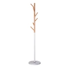 Wholesale home furniture entryway solid wood clothes tree hanger stand coat rack parts free standing hat hanger