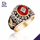 Dignified gold plated wholesale 925 italian silver ring