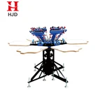 Manual DIY Full set 6 color 6 station t-shirt silk screen printing machine