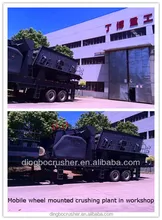 Portable crushing and screening plant dragon crusher for sale
