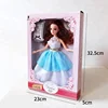 11.5 Inch Plastic Elegant Dressing Princess with 3D eyes Doll give girl