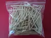 double/one point bamboo/wooden toothpicks in transparent plastic bags