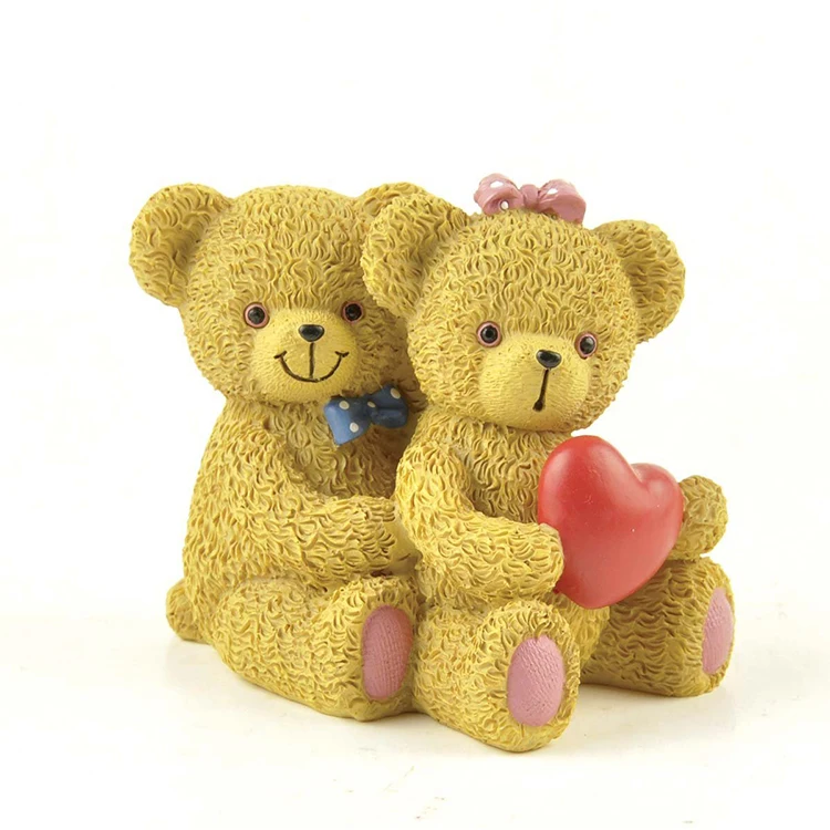 premium quality cute cartoon resin teddy bear