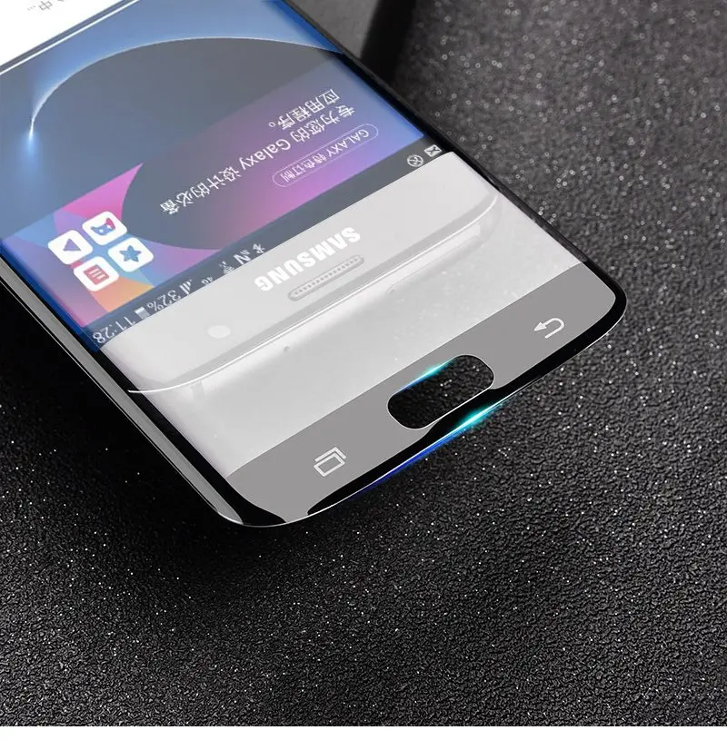 TOMKAS Glass For Samsung S7 Edge Screen Protector Film 3D Curved Edge Glass For Samsung Galaxy S7 Edge S6 Edge Screen Protector (7)
