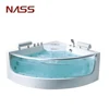 china manufacturer cheap acrylic transparent glass sector shape whirlpool bath tub bathtub sizes