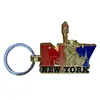 Metal New York Souvenir name tag keychain/key chain