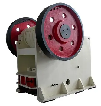 High capacity excavator jaw crusher