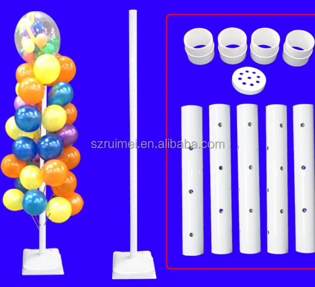 Customized Detachable White Metal Upright Balloon Stand Buy Balloon