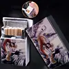 wh-190 Creative Fashionable Moistureproof and preventing pressure Cigarette Case With USB Rechargeable Lighter Wholesale