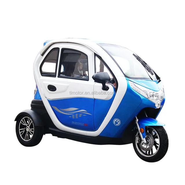 fully closed Mini Adults Handicapped tricycle design electric scooter 3 wheel