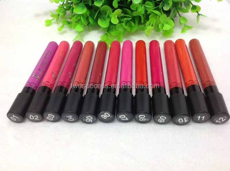 12 colors long lasting high quality matte lipstick (4)