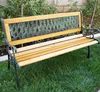 Outdoor 50" Patio Porch Deck Hardwood Cast Iron Garden Bench Chair Love Seat NEW