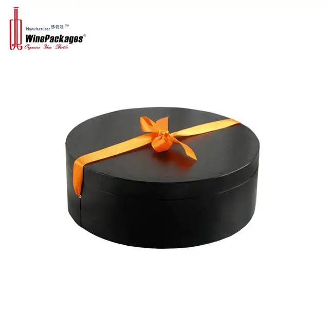 wholesale c cylinder storage gift box with ribbon closure