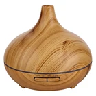 300ml Ultrasonic Essential Oil Air Humidifier Wooden Aroma Diffuser