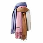 Custom High Quality Large Cashmere Wool Scarf and Shawls--79"*26"