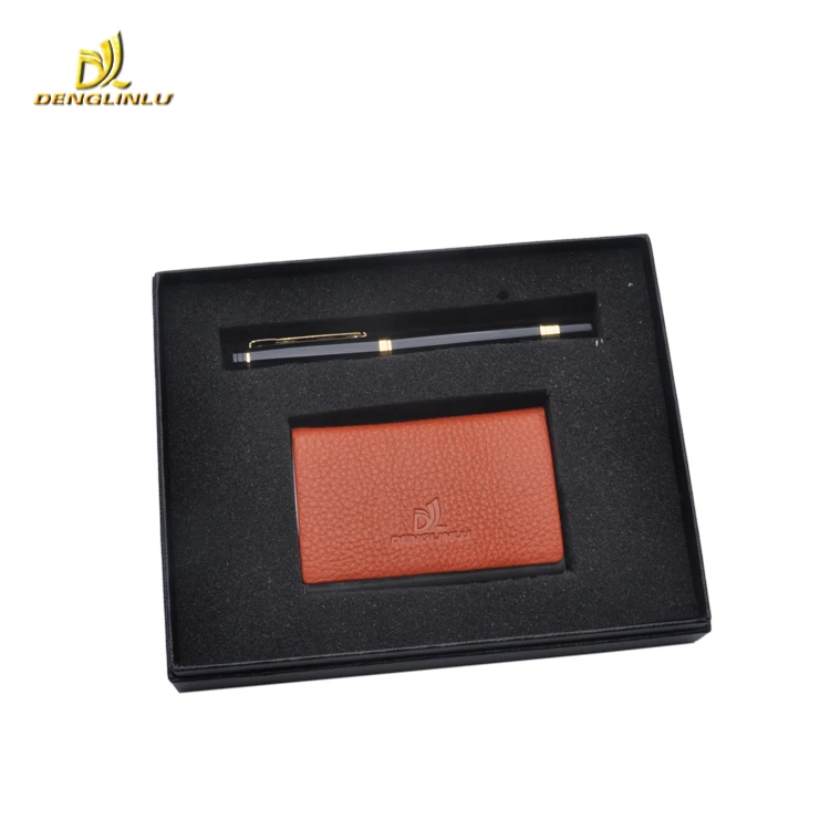 wholesale leather gift set,new business leather