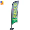 Easy taking top quality cheap outdoor advertising display custom teardrop flags with stand