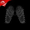 Hotfix Rhinestone Designs Angel Wings Transfer Iron-On Heat Garment Motif