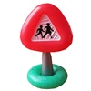 pvc inflatable warning educational traffic road signs toy