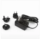 2016 ac dc switching power adapter 24v 0.75a 18w with interchangeable plug meet CE FCC SAA GS