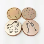 68mm golden aluminum Hollow out lid/air freshener cap/car perfume bottle cap