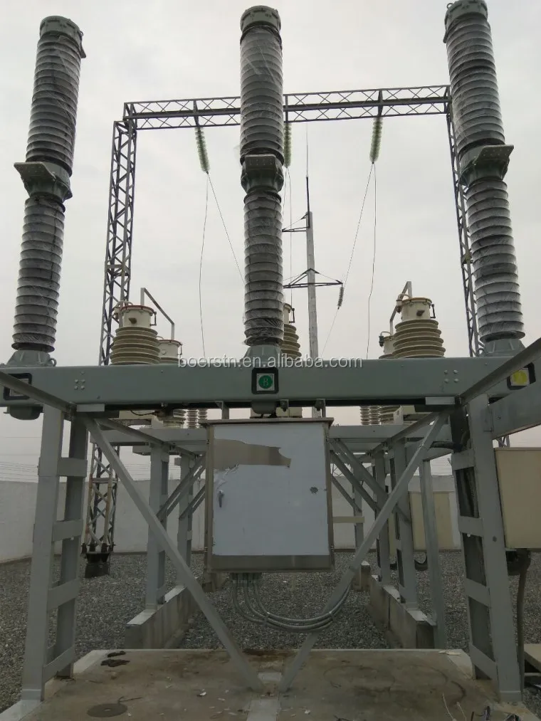 lw30-252 户外高压 220kv 4000a 50ka 3 极 sf6 气体断路器与弹簧运行