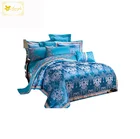 Comfortable jacquard bed sheet set fabric 60% cotton 40% polyester
