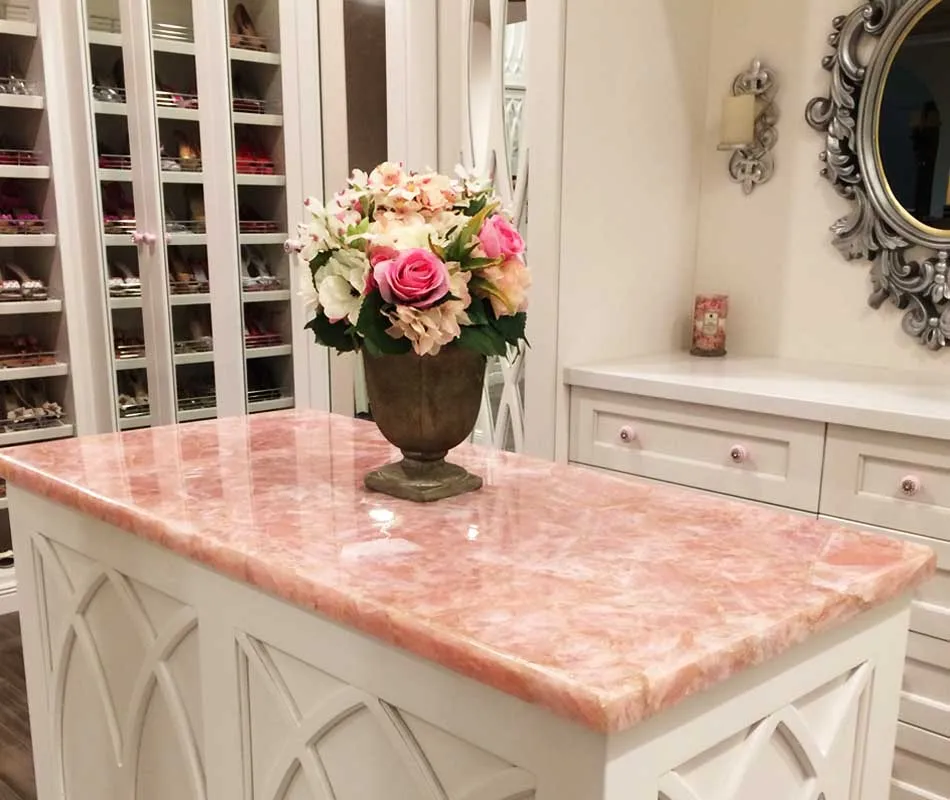 rose quartz kitchen