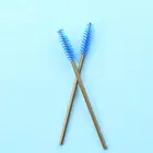Custom Hollow Gold White Pink Black Blue Rose Red Disposable Mascara Wands Eyelash Brush