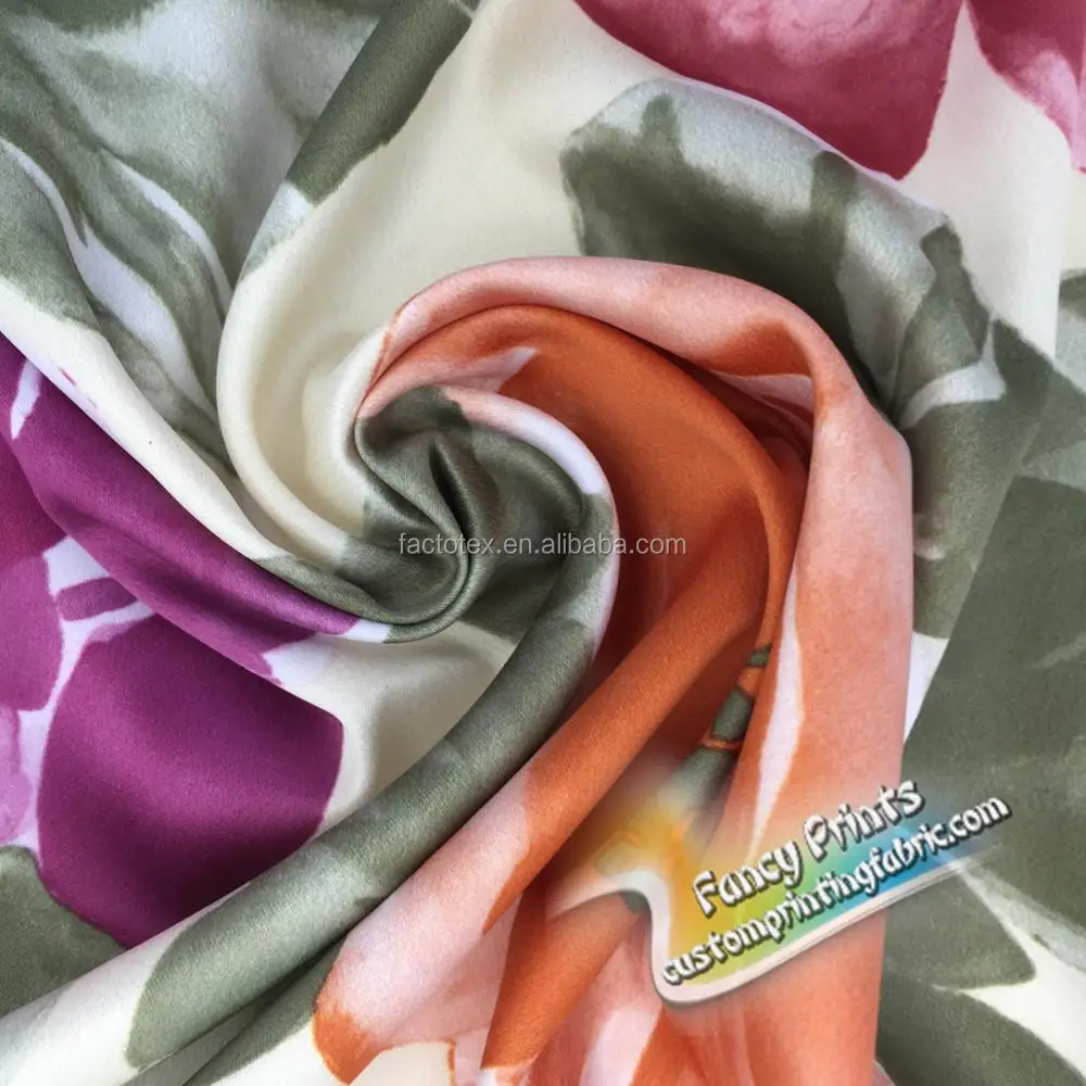high quality durable using various pure silk chiffon fabric