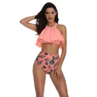 China Factory Halter Neck High Quality Two Piece Swimwear
