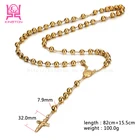 Party Rosary Beads Necklace Gold Rosary Seed Beads Necklace Making Supplies