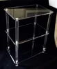 Clear acrylic TV stand or shelf crystal TV display stand
