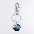 Wholesale Unicorn Horse Animal Custom Photo Logo Stainless Steel Coin Keyring Keychain