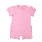 Branded Newborn Baby Clothes Classical Design Knitted Cotton Baby Rompers Custom Print