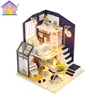 Handmade furniture doll house craft gift wooden miniature dollhouses
