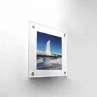 8x10" Acrylic Magnetic Wall Mount Photo Frame