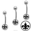 Hot sale Stainless steel Image Belly Navel Bar Logo Belly Ring