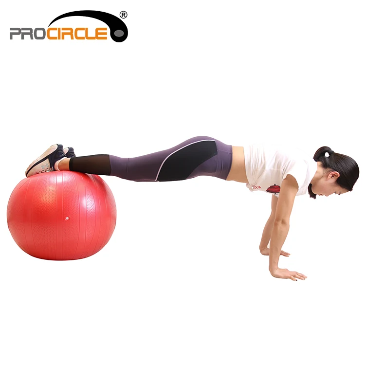 yoga ball,yogabook body fitness small dot red anti exercise stability yoga ball