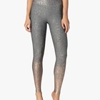 Wholesale newest good quality women fashion gym yoga wear sexy Metallic Sparkles Shiny pants leggings