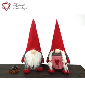 applique gift handmade decor christmas baubles felt gnomes plush