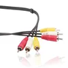 China Supplier Extension Cable 6FT 3RCA to 3 RCA Cable Lotus Male Audio Video AV Cable