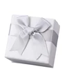 Free Sample Customization High-end Creative Ribbon Bow Jewelry World Cover Packaging Small White Gift Box