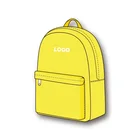 Blank bulk OEM custom cheap primary middle school backpack bag for young students