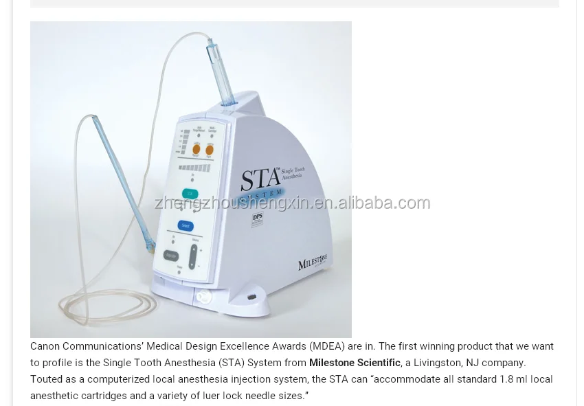 The Single Tooth Anesthesia Apparatus System (sta) Price Buy