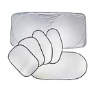 Silver car windshield sun shade visor car side window sunshade covers Six-piece set