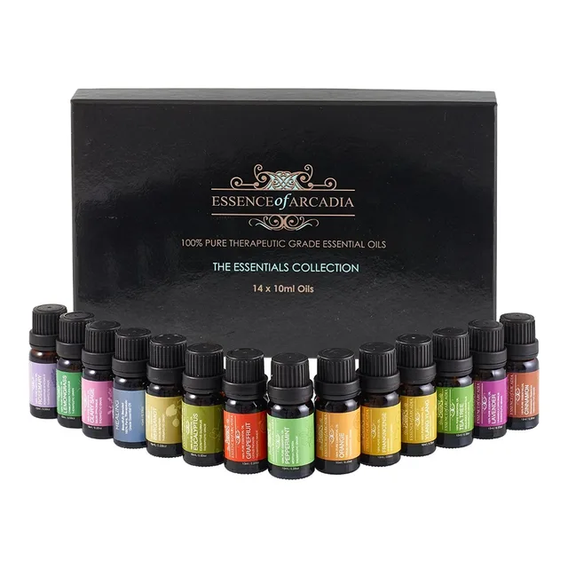 essential oils 100% pure & therapeutic grade - basic sampler